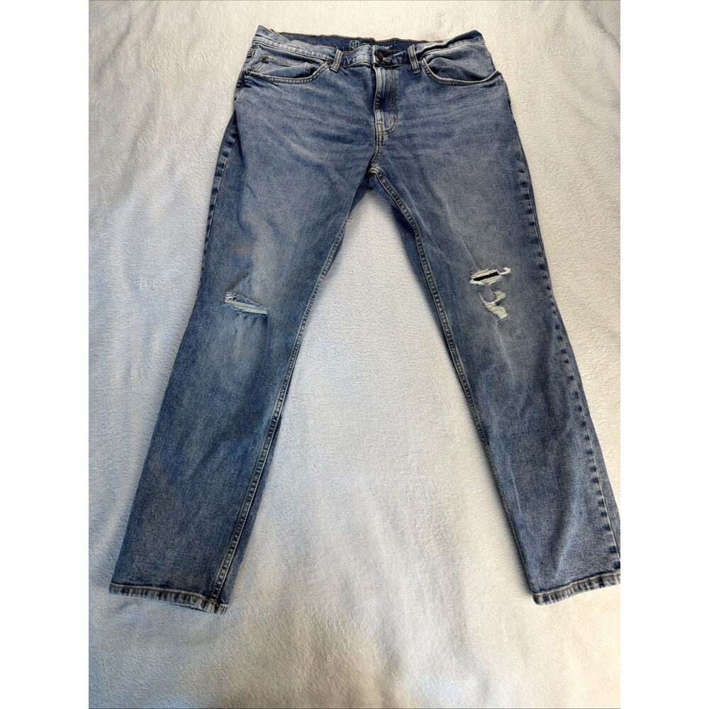 Original Use Men Denim Blue Jeans Slim Taper 36x32